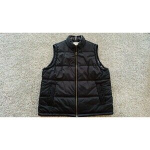 Weatherproof Vintage Men’s Flannel Lined Puffer Vest 2XL Warm Quilted Outdoor